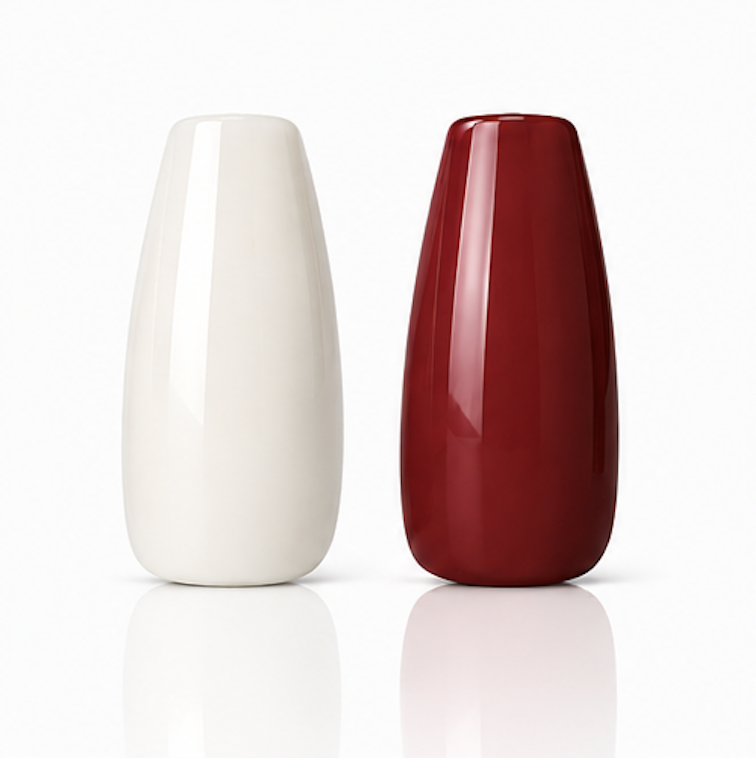 Pushnails Nail Duos - Soft Ivory & Velvet Rose